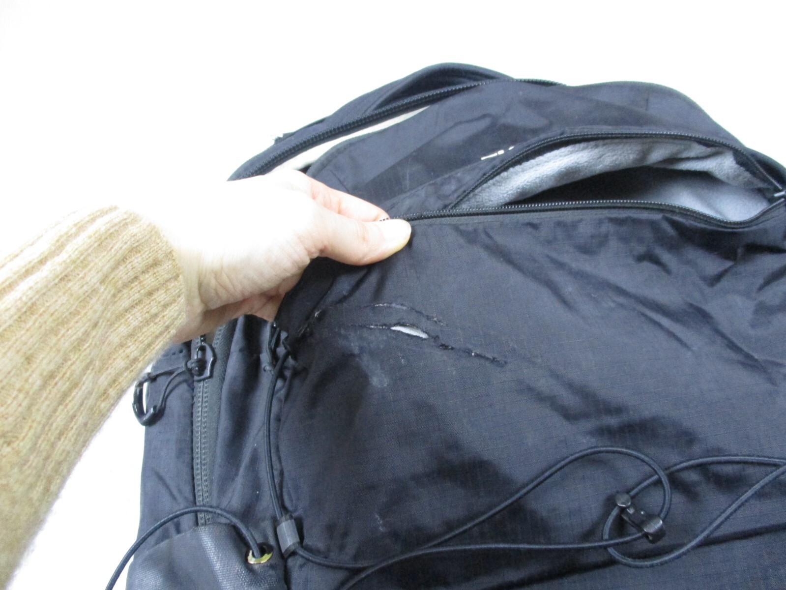 The North Face Backpack Solid Black Laptop Bag Bo… - image 5