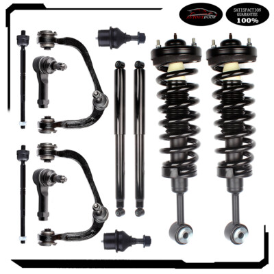For 2004-2008 Ford F150 Truck Front Struts Rear Shocks & Control Arm & Tie Rod
