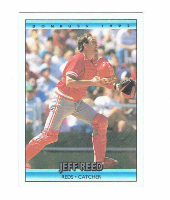 Jeff Reed Cincinnati Reds Catcher #451 Donruss 1992 #Baseball Card