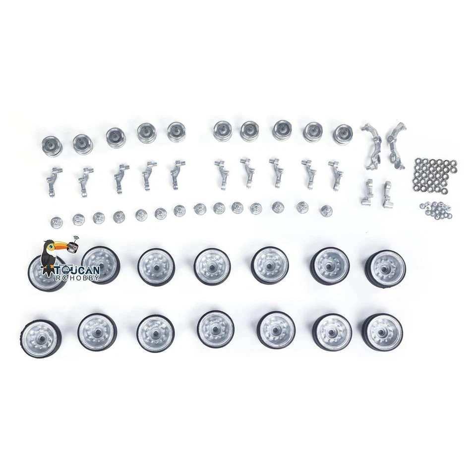 Metal Road Wheels Suspension Arm for Henglong 1/16 RC Tank 3838 USA M26 Pershing - Image 3 of 4