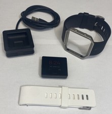 Fitbit Blaze FB502 Activity Tracker Small White Large Black Band With Charger
