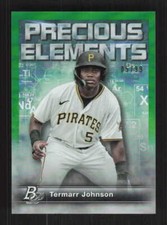Termarr Johnson 2023 Bowman Platinum Precious Elements Green /99 Pirates #PE-1