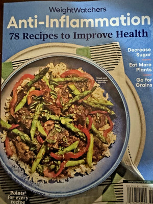 Weight Watchers Anti-Inflammation 78 Recipes to Improve Health. Brand New !