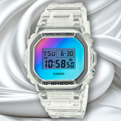 CASIO G-SHOCK DW-5600SRS-7JF Iridescent Watch Rainbow Clear from