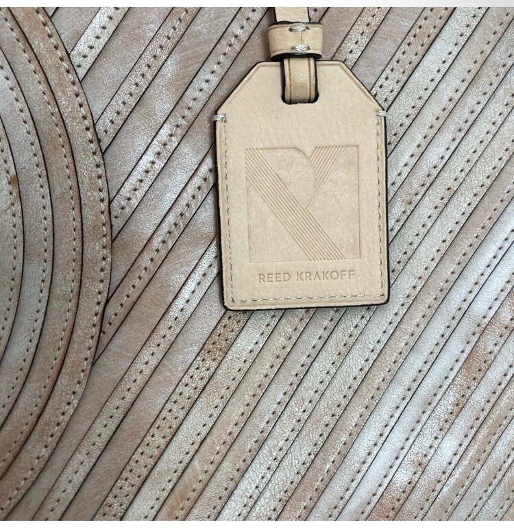 Bolso de Mano de Cuero Reed Krakoff - Bolso Shopper, Diseño Geométrico Foto 2 de 4