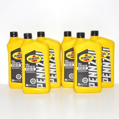 Pennzoil 5W-20 1 Qt. Full Synthetic Motor Oil 550058597 Pack of 6