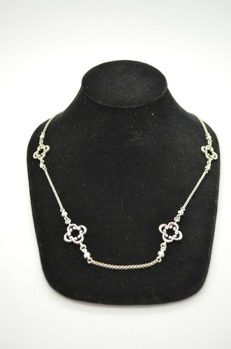 A8 Auth BRIGHTON Silver Tone Clover 