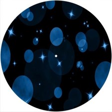 Slipmat Slip Mat Pad for any 12" DJ Turntable LP Record Player Felt BUBBLES 2