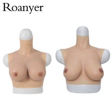 Roanyer Silicone D Cup Breast Form Enhancer For Crossdresser Drag Queen Cosplay