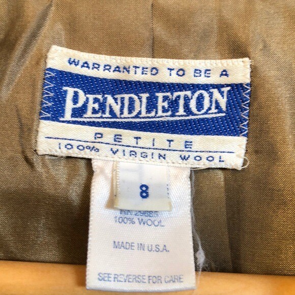 Pendleton petite virgin wool button down jacket  … - image 3