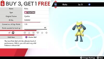 ✨ Shiny Lucario ✨ Pokemon Sword and Shield Perfect IV🚀Fast Delivery🚀