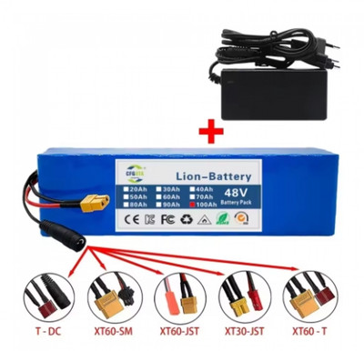 13S3P 48V 100000Mah 100Ah Li-Ion Battery Pack with BMS Suitable for 54.6V