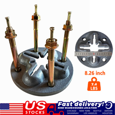 KATOOL Auto Body Floor Anchor Pot Set DIY 10 Ton Hold Chain Slots In Ground Slot