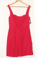 URBAN OUTFITTERS COOPERATIVE BNWT RED LINEN DRESS WITH OPEN BACK AND STRAPS
