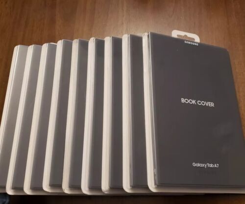 Genuine Samsung Galaxy Tab A7 Lite Book Cover Dark Gray Folio Case Free Shipping - Picture 2 of 5