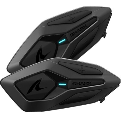 Shark SENA Helm Bluetooth BTD Duo wasserdichte Gegensprechanlage 4 Fahrer 800m