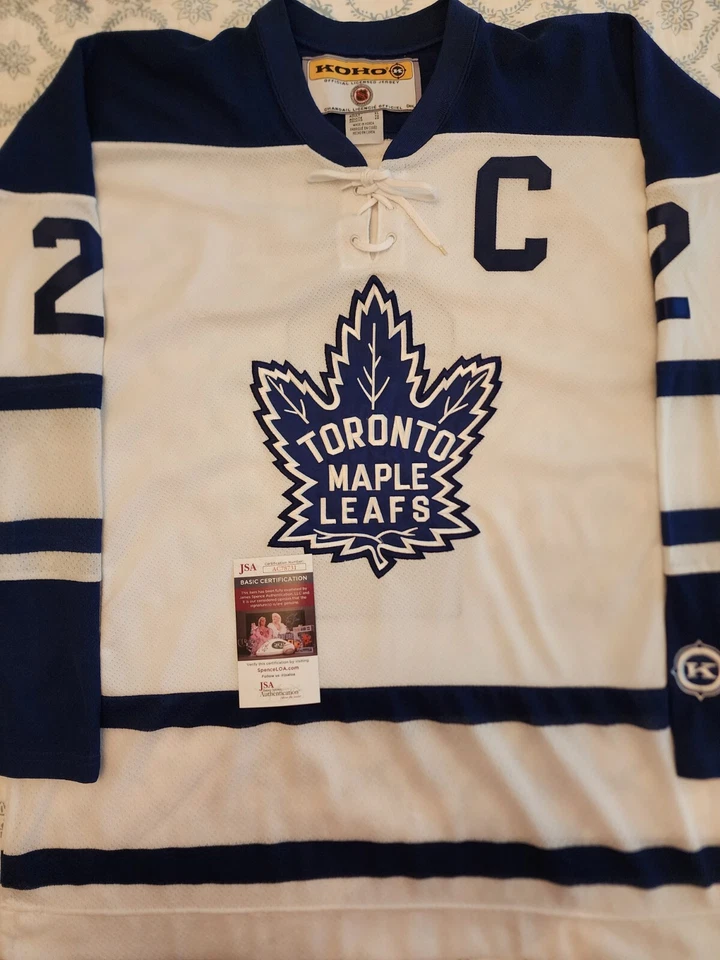 RARE Signed RED HORNER (DEC) Toronto Maple Leafs Jersey JSA COA, Hall of Famer - Image 3 of 4