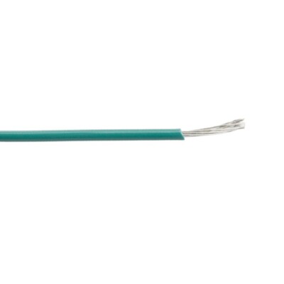 1000' M16878/4-BLE-5 12 AWG 19 Strand Type E PTFE Lead Wire 200°C Green 600V