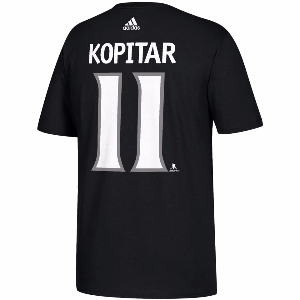 Camiseta de jugador Adidas Los Angeles Kings Anze Kopitar negra para hombre M-2XL NHL  Foto 3 de 4