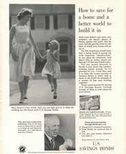 1962 U.S. Savings Bonds Nikita Khrushchev Russia Soviet Union - Vintage Ad