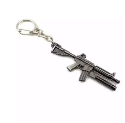 M4A1 Rifle Keyring Gun Weapon Model Metal Keychain Mini Key Ring Chain ...