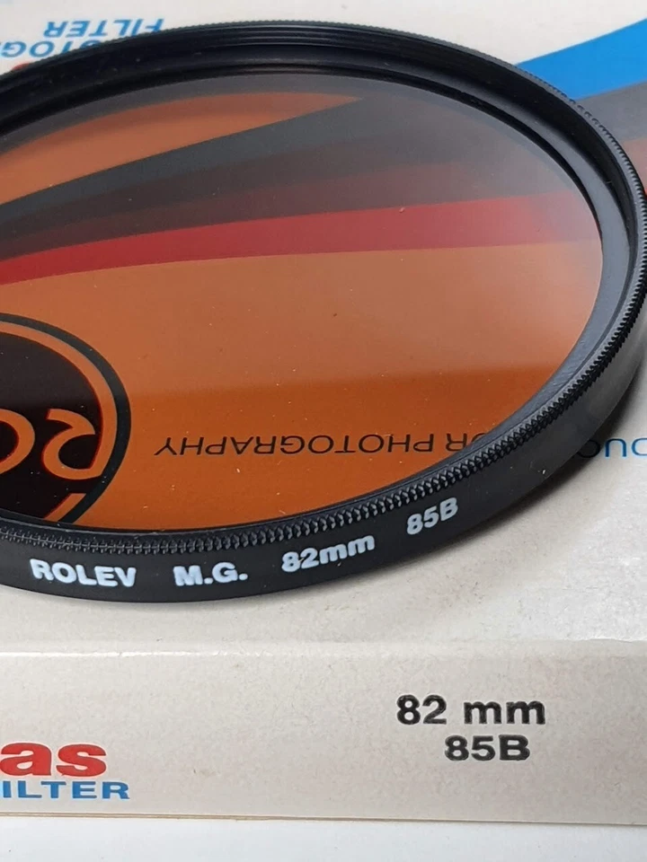 82mm 85B 85-B 85 B Color Conversion German magi Glass Lens Filter 82 mm E82 NOS - Image 2 of 4