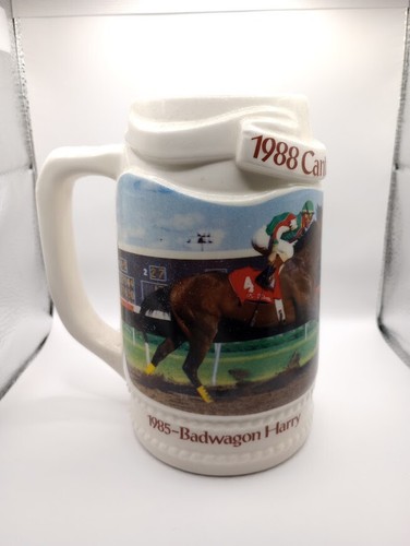 Canterbury Downs Cup/Stein 1988 Commemorative 1985-Badwagon Harry Coffee Mug - Picture 3 of 3