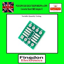 PCB SOP8 SO8 SOIC8 TSSOP8 MSOP8 to DIP8 Converter Board SMD Adapter IC UK Seller