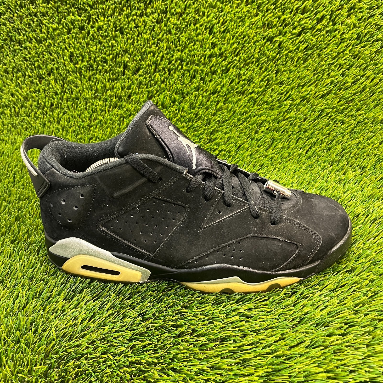 Nike Air Jordan 6 Low Chrome Mens Size 12 Athletic Basketball Shoes Sneakers