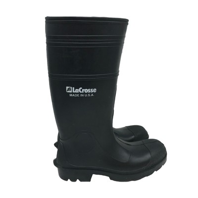 LaCrosse Black Rubber Rain Work Boots, Made in the USA, Men’s Size 9 Lacrosse Snow Boots - Etsy main image 4