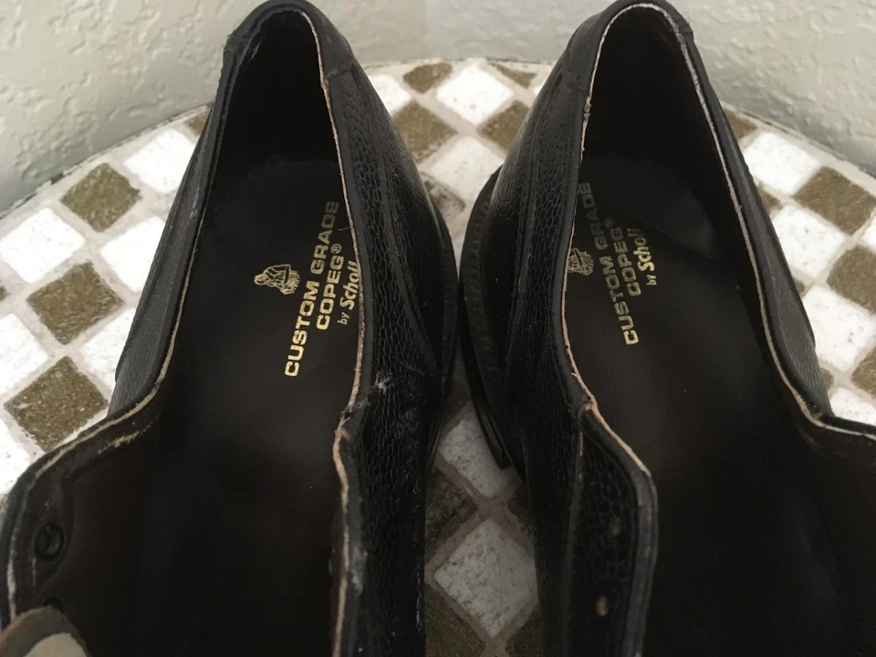 BLACK DR SCHOLL COPED LACE UP OXFORD POWER SHOES 10.5 A  - Image 2 of 4