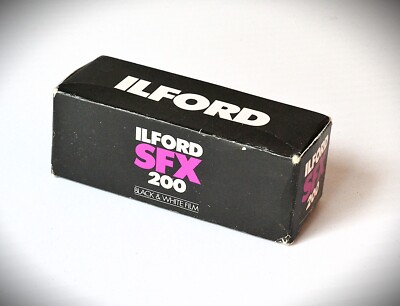 Vintage Ilford SFX 200 Infared Black and White 120 film, Expired 2005