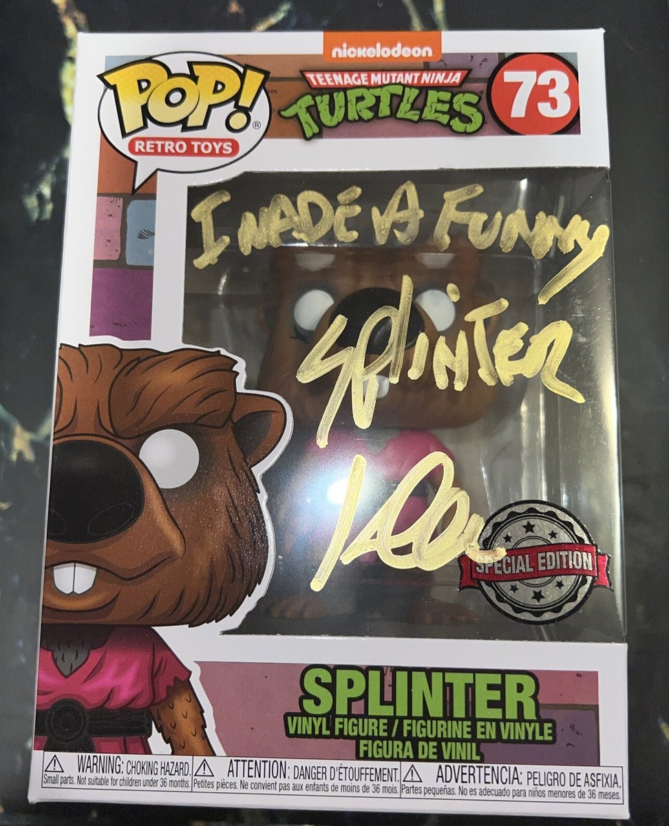 Pop Funko #1395 TMNT Splinter Signed By Kevin Clash JSA | eBay