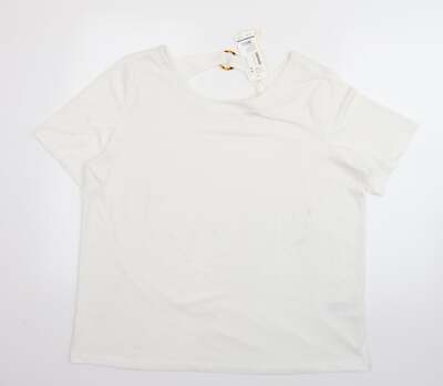 Tom Tailor Damen T-Shirt weiß Polyestermischung Größe 3XL