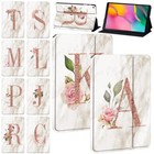 26 Letter Leather Case Stand Cover For Samsung Galaxy Tab S10 FE 10.9"(2025)