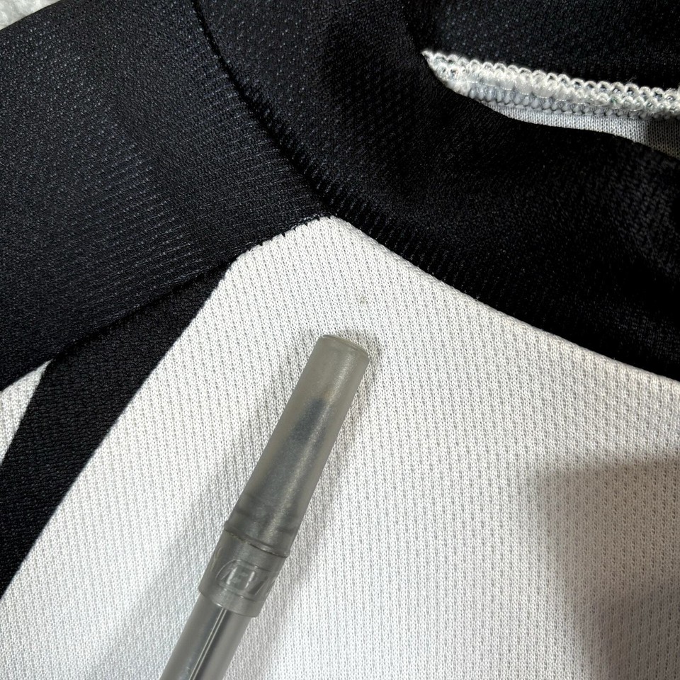 Sponeed Cycling Jersey Mens Large White Black Red Long Sleeve Full Zip