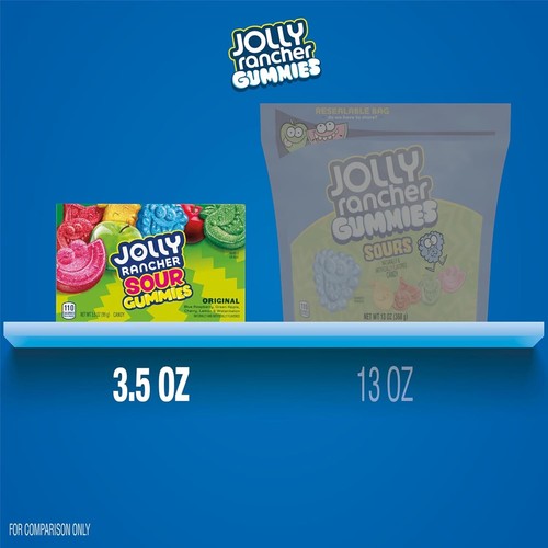 JOLLY RANCHER Sour Gummies Assorted Fruit Flavored 3.5 Ounce (Pack of 1) - Picture 6 of 6