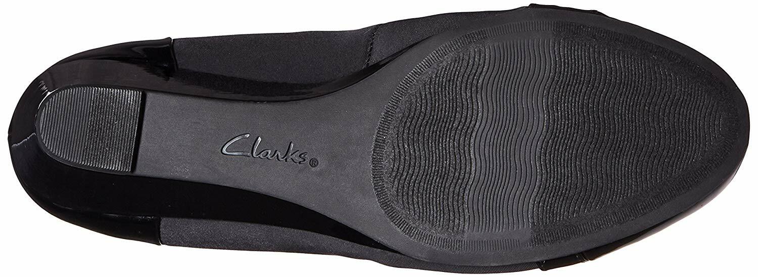 clarks women's flores poppy wedge pump