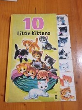 10 Little Kittens. Childrens Picture Book. c1960's 