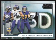 D.Hunter / E.Kendricks / H.Smith 2020 Score: 3D #3D-HED Minnesota Vikings