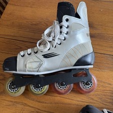 Bauer Vapor Pro Agility Inline Hockey Skates Size 11 ABEC 7 White Black Orange