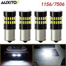 4PCS AUXITO Bright LED 1156 P21W 7506 Reverse Backup Light White Bulbs 6000K HUS