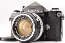 Nikon F Eye Level Black Film Camera NIKKOR-S Auto 50mm f/1.4 N/Mint 2 fr JP