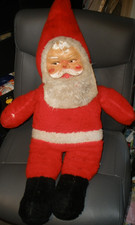 Mid Century 33" Rubber Face Santa Plush