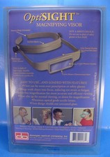 DONEGAN OPTISIGHT MAGNIFYING GRAY VISOR IN PACKAGE 3,4,5 TIMES MAGNIFICATION