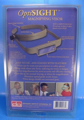 DONEGAN OPTISIGHT  MAGNIFYING GRAY VISOR IN PACKAGE 3,4,5 TIMES MAGNIFICATION