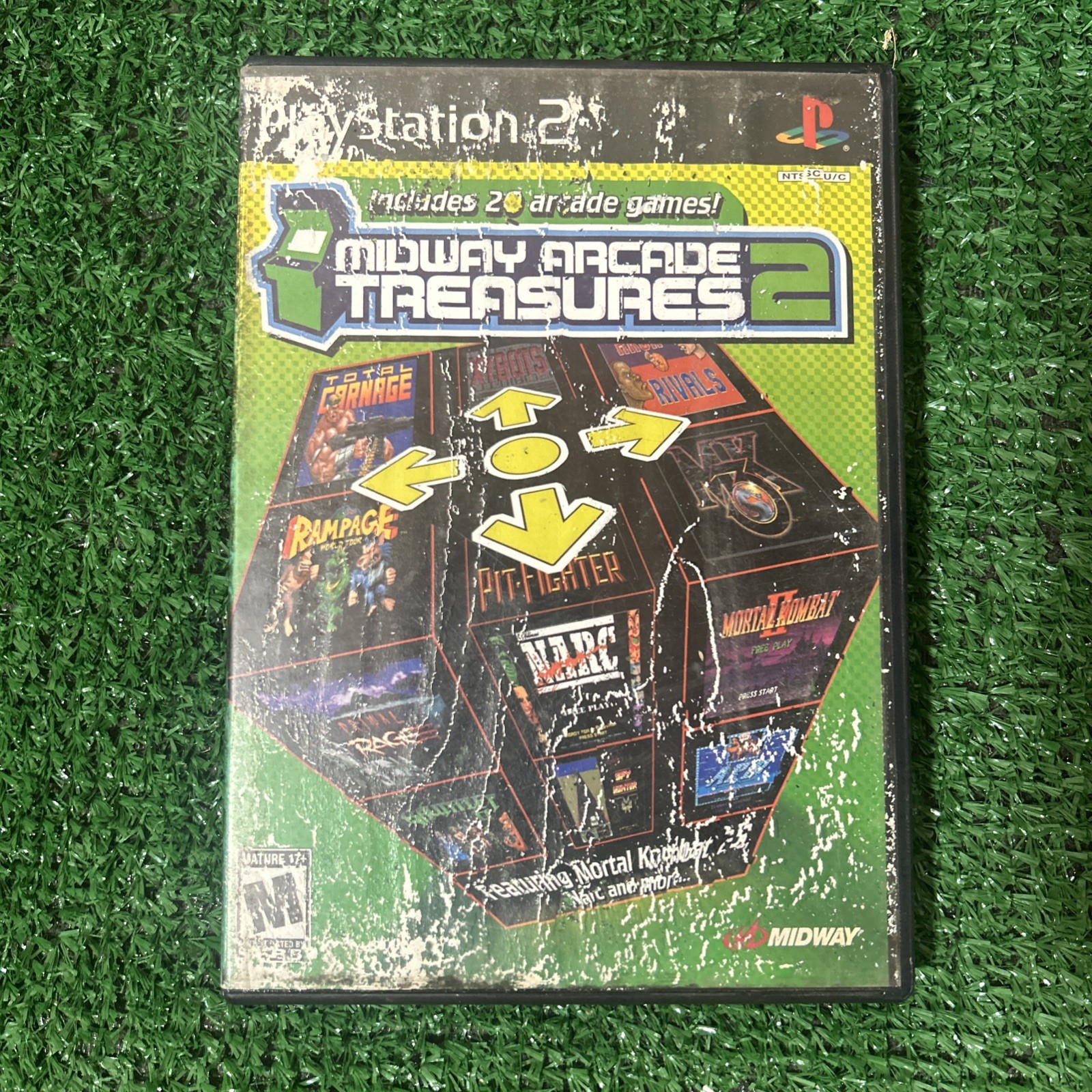 Midway Arcade Treasures 2 PS2 (Sony PlayStation 2, 2004) CIB + Tested