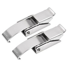 2Pcs 2.87-inch 304 Stainless Steel Draw Toggle Latch with Spring-steel Hook