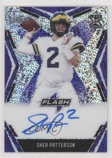 2020 Leaf Flash Purple 3/25 Shea Patterson #BA-SP1 Auto 1b8