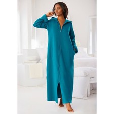 Dreams  Co Plus Size Long Hooded Fleece Sweatshirt Robe 4x Winter Comfort New